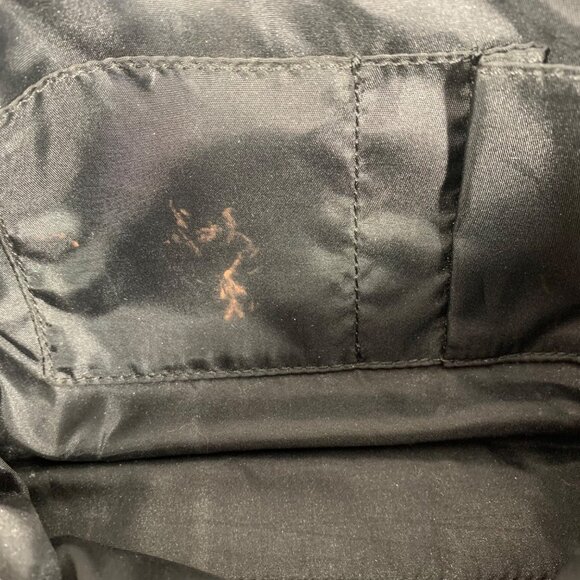 COACH Soho Black Jacquard Signature Logo Leather Trim Hand Bag NO STRAP or TAG - Picture 9 of 12